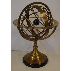 Vintage brass armillary sphere, engraved 'A Paris Chez G.…