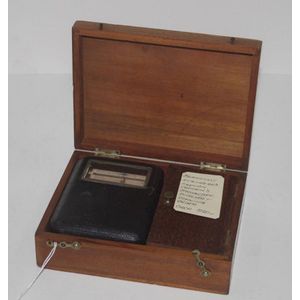 French Captains travelling barograph in fine leather case, with…