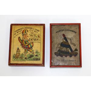 Two Rare 19th century Wood Cased Games, Passmores laughable…