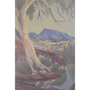 Benjamin Landara 'Central Australia' watercolour signed lower…