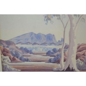 Walter Ebatarinja 'Central Australia', watercolour, signed…