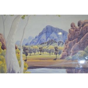 Walter Ebatarinja 'Central Australia', watercolour, signed…