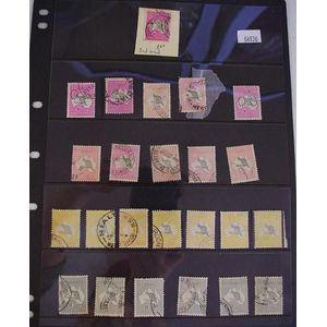One sheet of Australian roo stamps to include 11 x 10 shillings,…
