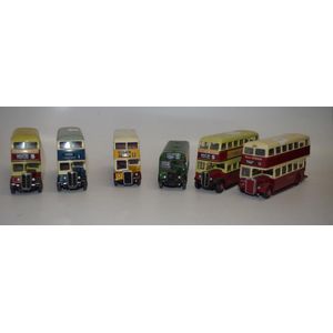 A collection of 6 corgi diecast vehicles 6 unboxed busses