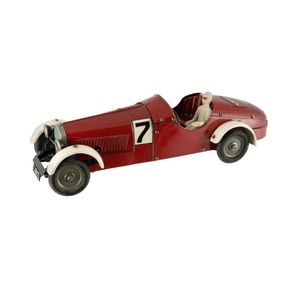 Marklin Constructor sports car. Red body with white mudguards…