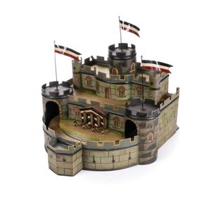 Marklin hand painted tinplate castle. Five turrets, battlements,…