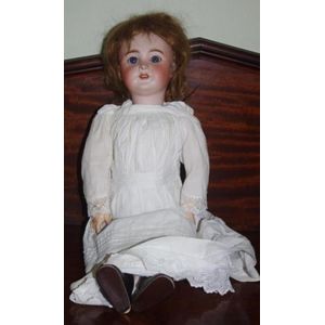 Antique SFBJ doll, with bisque head and sleep eyes. Marked S.F.…