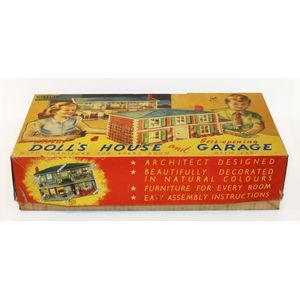 Mettoy Dolls House and Self-Opening Garage, incomplete with…