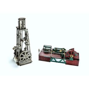 Meccano display models - 2 various steam plants. Includes…