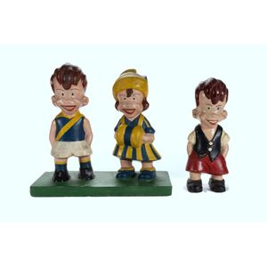 Ginger Meggs plaster figures. Includes ginger paired with…