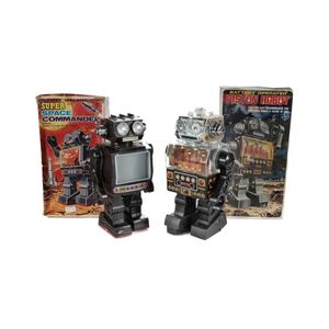 2 Horikawa Japan Robots, c1970s. Includes super space Commander…