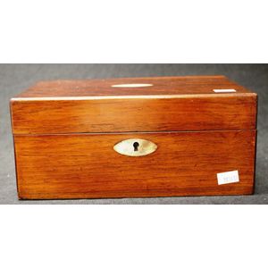 Antique Rosewood jewellery box with inlaid mother of pearl to…
