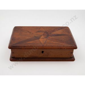 Late 19th century New Zealand Colonial small inlaid box by…