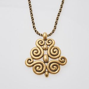 A gold tone swirl necklace, Yves Saint Laurent. Gold tone.&hellip;