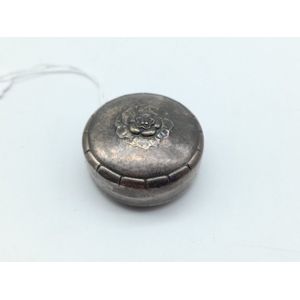 Danish silver pill box, by George Jensen with original box