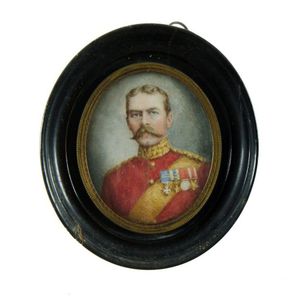 De Courcy Jones, Helena G portrait miniature of field Marshal…