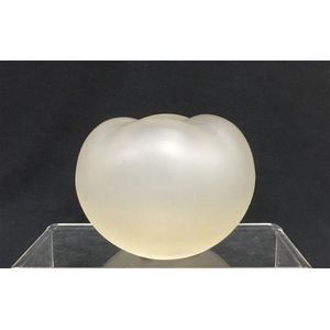 A Lalique, France, grande Pomme for Nina Ricci frosted glass…