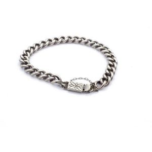 114g Vintage Tribal Woven Braided Silver Snake Bracelet Thick and