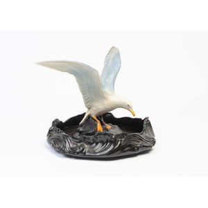 A seagull porcelain statue float bowl, circa 1930, stamped…