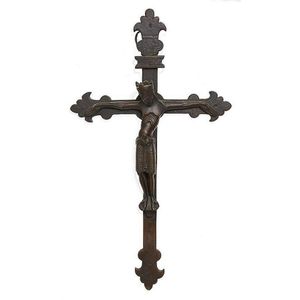 A bronze Corpus Christi, possibly middle Ages, 12th/13th…