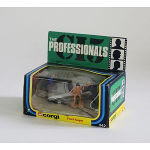 Corgi 342, The Professionals - Ford Capri, in silver. Mint in…