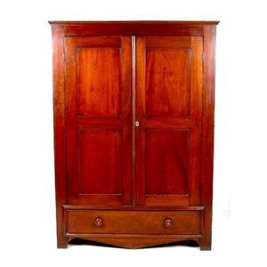 Australian Cedar Wardrobe Mid 19th Century Two Door Each