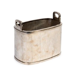 A good quality silver plated rectangular twin bottle Champagne…