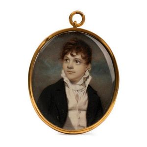 George Engelheart (1750-1829) Attrib. A portrait miniature of…
