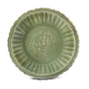 Ming Celadon Barbed Rim Dish - Ceramics - Chinese - Oriental