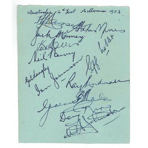 1951-52 Australian Team, 4th Test v West Indies Team at MCG,…