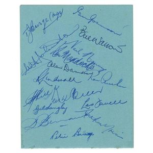 1954-55 Australian team on first tour to West Indies, autograph…