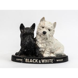 'Black & White Scotch Whisky' point of sale advertising display,…