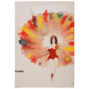 Maciej Urbaniec (Polish, 1925 - 2004), Cyrk (Circus juggler),…