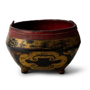 A Burmese lacquer ceremonial rice basket 'Ko Kaw Teh', Kengtung,…