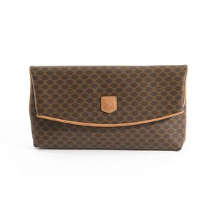 Louis Vuitton Brown Canvas Embroidered 17.5 x 20 Dust Bag W