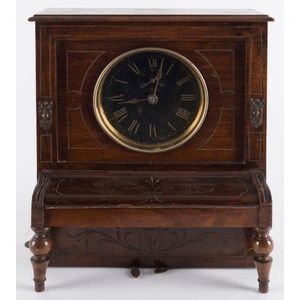 19th Century Musical Piano Clock