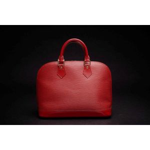 LOUIS VUITTON Handbag M52147 Alma Epi Leather/Gold Hardware Red Women –