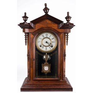 Antique Rosewood Welch Shelf Clock, 1878 - Clocks - Mantle and Shelf ...