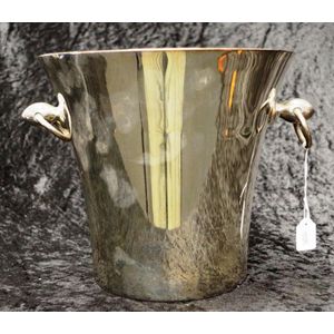 Oneida 'Sant Andrea' Italy silver plate ice bucket dual handles,…