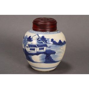 Chinese Wang Bing Rong relief decorated baluster shaped ginger jar and  cover, the turquoise blue gre