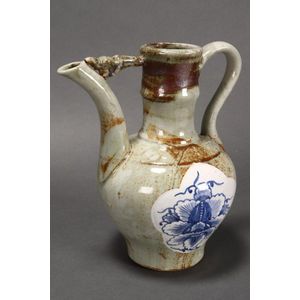 Chinese 18th Century Export Lidded Pitcher, Pot or Cider Jug Hand - Ruby  Lane