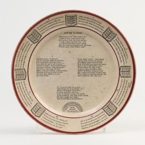 Cole's Book Arcade Melbourne Literary Plate, late 19th century,…