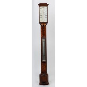 19th Century London Mahogany Stick Barometer - Barometers ...