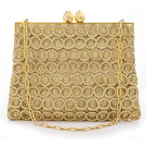 gold diamonte bag