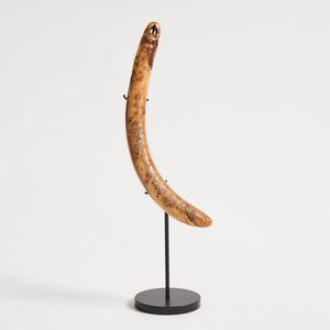 An Aurei whalebone cloak pin, Aotearoa, chiefly Aurei (marine…