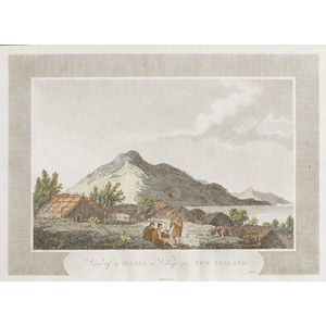 View of a Hippah or village in New Zealand by John Webber,…