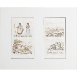 Depictions of Maori life by Louis Auguste de Sainson,…