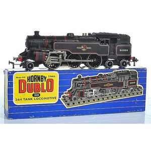 Hornby Dublo 3218 2-6-4 standard tank loco BR matt black no.…