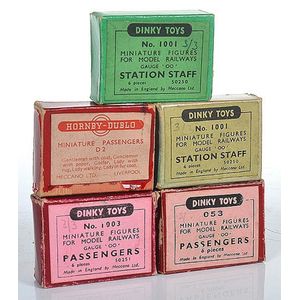 Five Packets of Dinky miniature 'Oo' gauge figures Produced to…