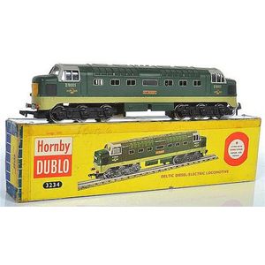 Hornby Dublo 3234 Deltic diesel BR 2-tone green electric loco…
